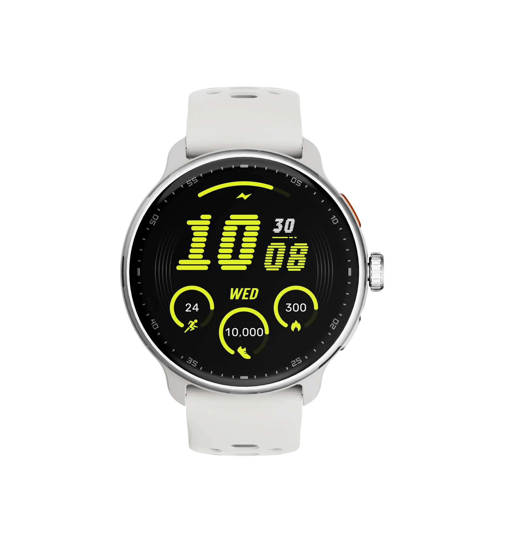 Spark 2 Smart Fitness Watch with Heart Rate Monitor, White Luxury Edition