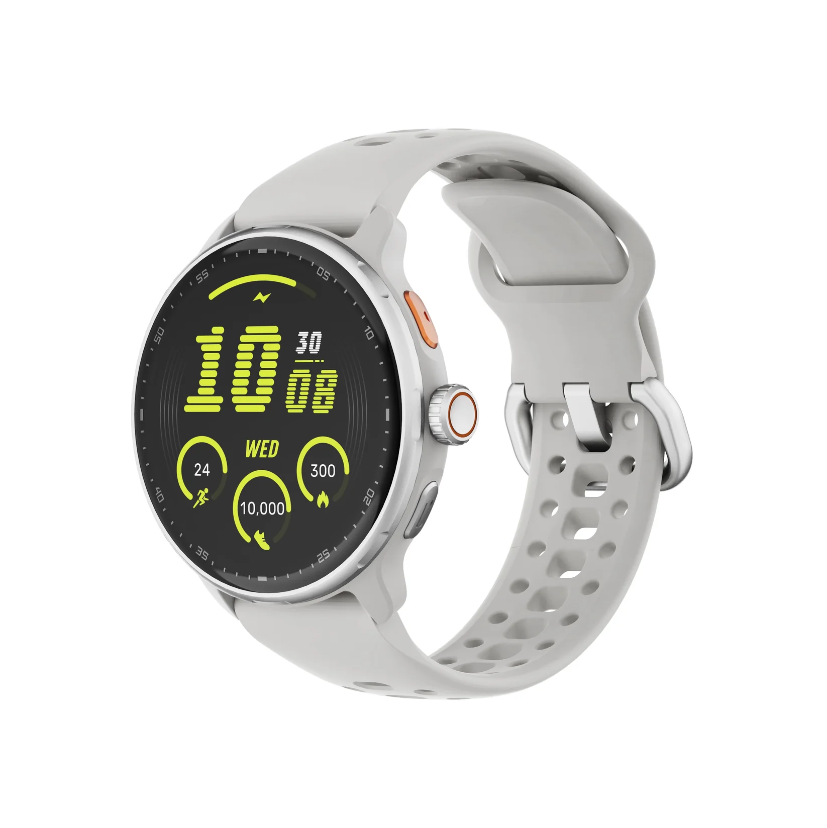 Spark 2 Smart Fitness Watch with Heart Rate Monitor, White Luxury Edition