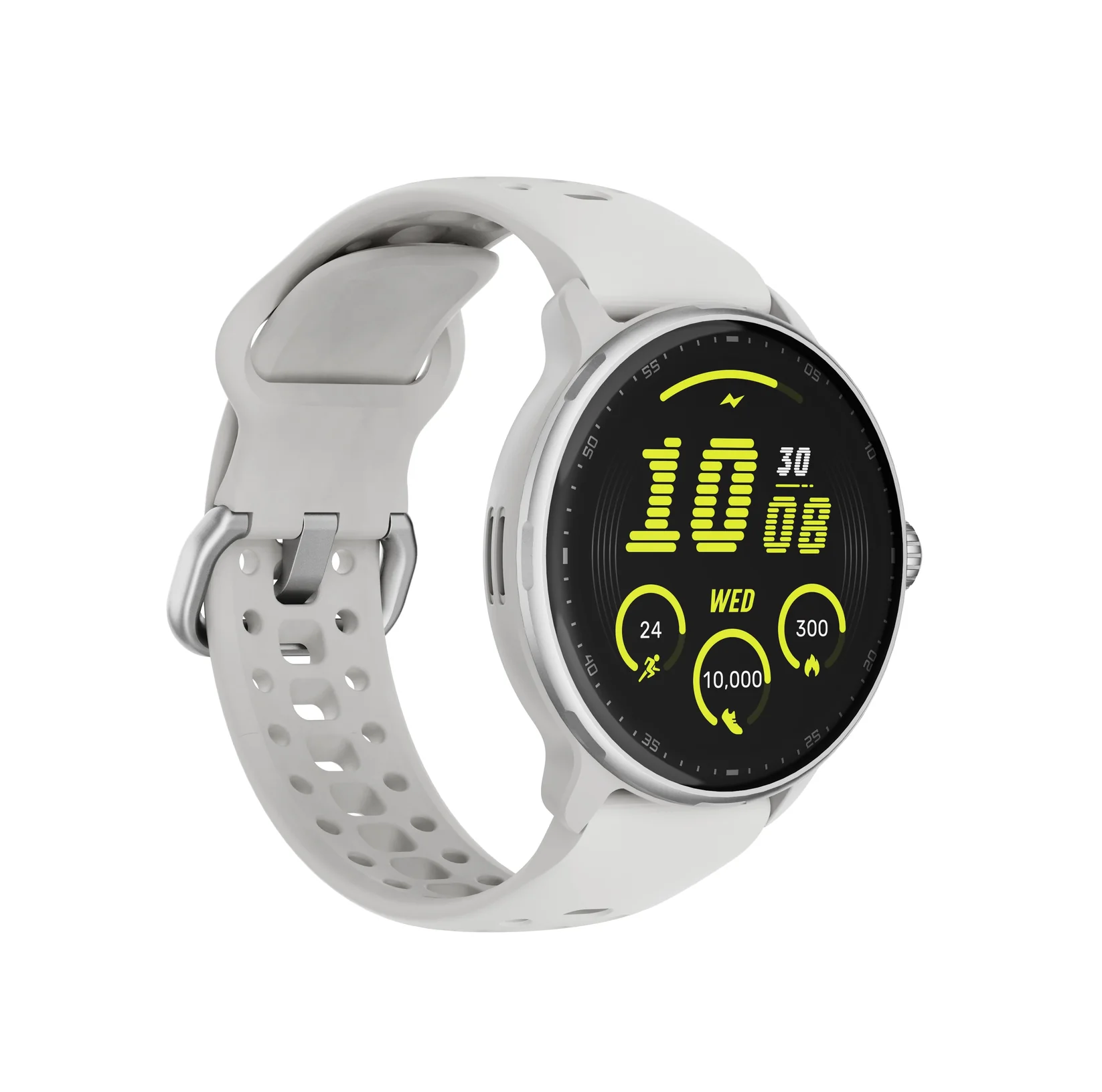 Spark 2 Smart Fitness Watch with Heart Rate Monitor, White Luxury Edition